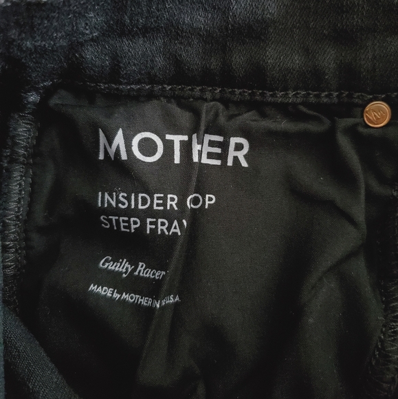 MOTHER Denim The Insider Crop Step Fray Guilty Racer - Picture 16 of 16